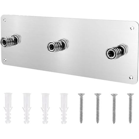 Support de canon à mousse pour nettoyeur haute pression, porte-embouts en acier inoxydable pour interface 1/4", fixation murale, rangement d'accessoires.