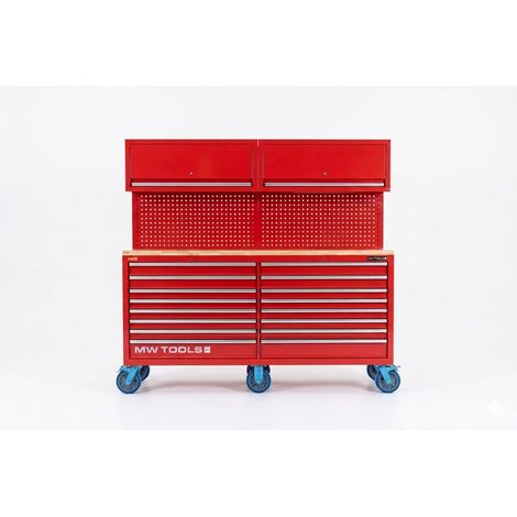 Servante d'atelier complète XXL 729 outils - 16 tiroirs - Avec 2 armoires supérieures - Modules mousse MW Tools MWE799G6AST (1/5)