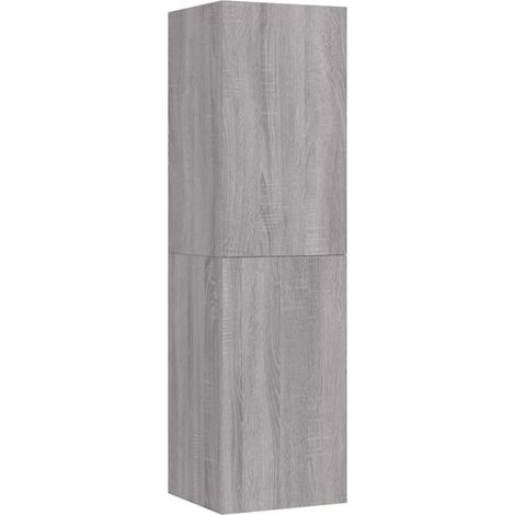 Mueble TV multimedia estante para televisión buffet para televisión comedor salón dormitorio suspendido Sonoma 30,5 x 30 x 110 cm gris 020028176