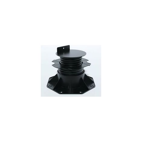 Support réglable (60 à 140 mm) pour terrasse en bois et composite - Couleur - noir, Surface de couverture (m2)
