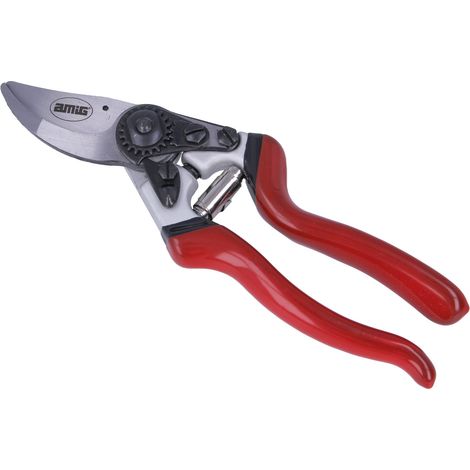 Cisailles de Taille à Une Main Lame et Contre-Lame en Acier SK-5 216 mm Poignée en Aluminium Antidérapante avec Effet de Levier Pour Couper de Petites Branches et des Tiges (1/5)