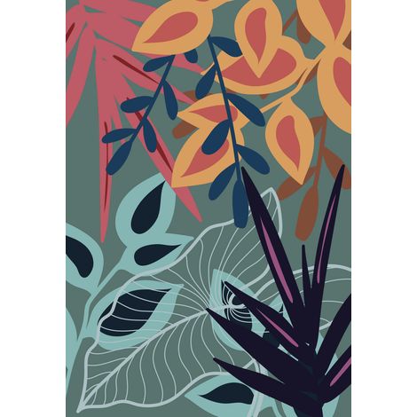 Papier peint panoramique - Tropical - 130 cm x 190 cm (1/2)