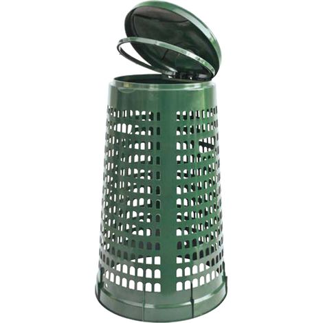 PATTUMIERA 110 L TRESPOLO D 38-51XH85 CM VERDE- I.C.S.- 1,0 pz