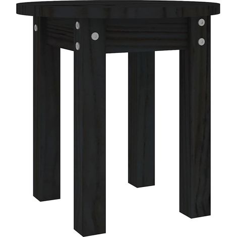 Maison Exclusive - Mesa de centro de madera maciza de pino negro (1/5)