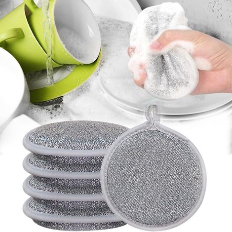 Juego de 6 paños de cocina, versión mejorada de 2025. Nuevo paño de cocina multifuncional, para uso en seco y húmedo. Paño de cocina resistente a los arañazos. (1/5)
