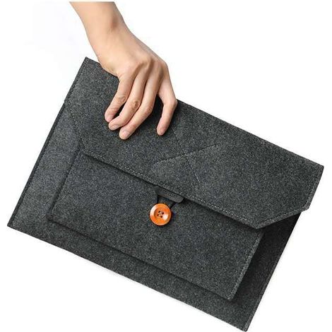 Housse de protection en feutre pour ordinateur portable 14-15,6 pouces, compatible avec MacBook Pro 15", Surface Book, HP, Dell, Thinkpad, Samsung, ASUS, Acer, Lenovo et Chromebook. Étui de transport (1/5)