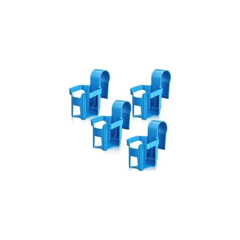 Lot de 4 porte-gobelets de piscine, en plastique, anti-déversement (1/5)