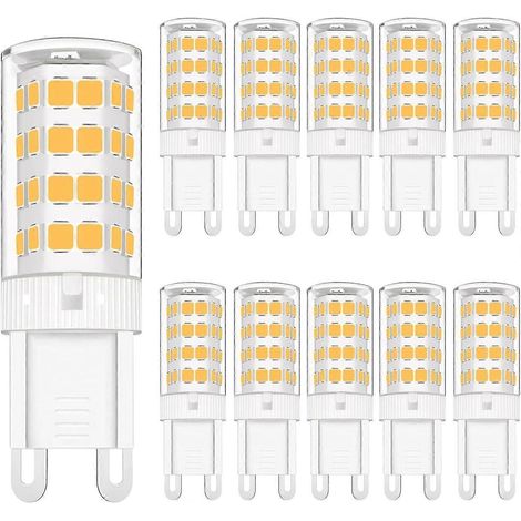 Ampoules LED G9 à intensité variable, 5 W, petit format, blanc chaud, angle de diffusion de 360°, économie d'énergie, lot de 10.-AquaForge (1/4)