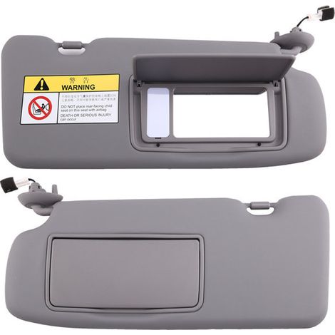 1 pair. Colour: Grey. Material: ABS. Car sun visor with light and mirror, 83230-TLY. (1/5)