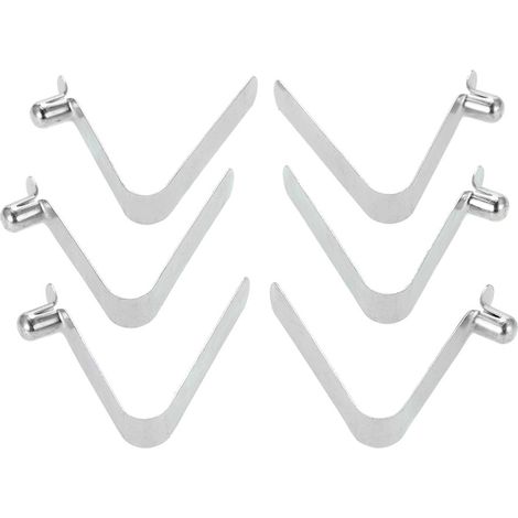 Clips à ressort pour pagaie de Kayak, 6 pièces, poteau de tente, bouton-poussoir, Clip à pression, goupille de Tube de verrouillage (1/5)