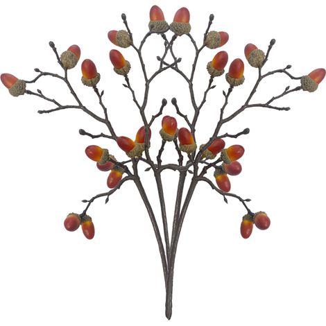 Décoration florale chic en forme de gland (modèle A04721, style B) - 4 pièces (1/5)
