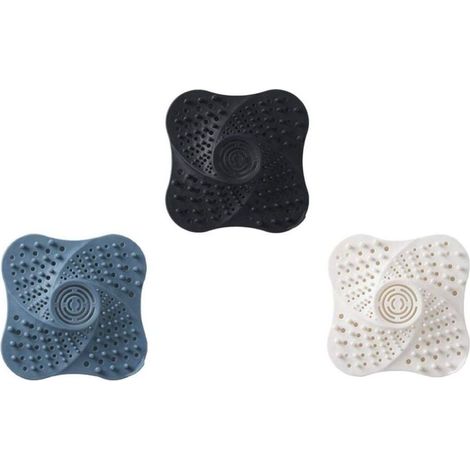 3 Pièces Évier de Sol Couvercle de Drain Bouchon de Cheveux Douche Drain Couvre Filtres à Cheveux pour Salle de Bain Baignoire Maison Cuisine (1/5)