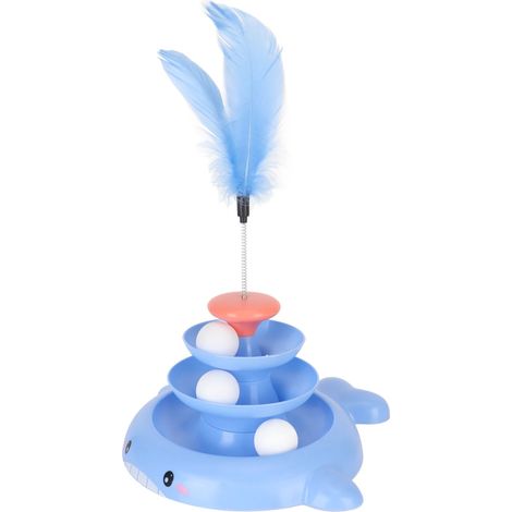 Pelle à déchets multifonctionnelle haute capacité Cat Stream Scoop monobloc avec panier à déchets pour intérieur qd bleu (1/5)