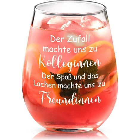 Abschiedsgeschenk Kollegen 450ml Weinglas Dankeschön Neu Job (1/5)
