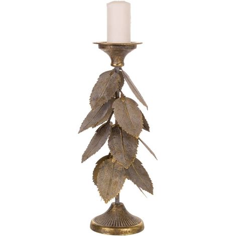 Candelabro de metal dorado 19x19x43 (1/5)