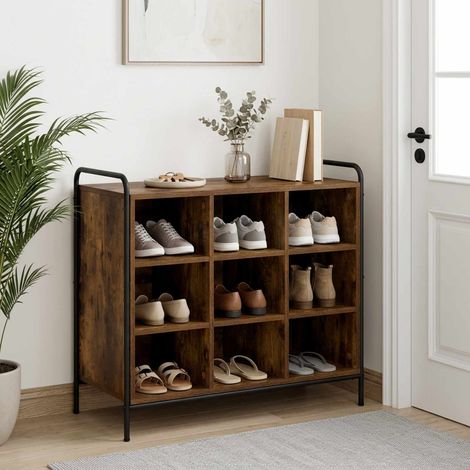 vidaXL Armario Zapatero 85 x 39,5 x 75 cm Madera de ingeniería (1/5)