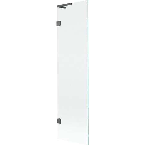 Mexen Lunar L paravent de baignoire 1-volet 50 x 150 cm, transparent, gris canon brossé - 897L-050-000-66-00 (1/5)