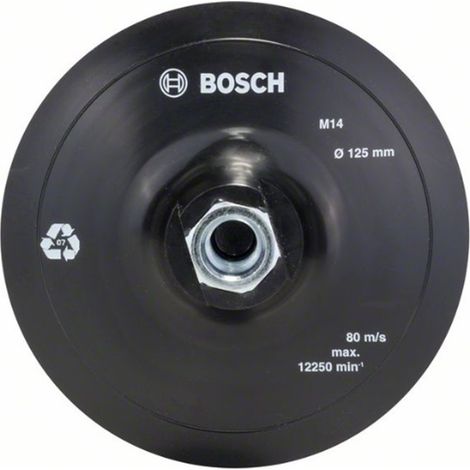 Plato lijador goma amoladora cierre cardillo 125 Ø 125  BOSCH 2609256272