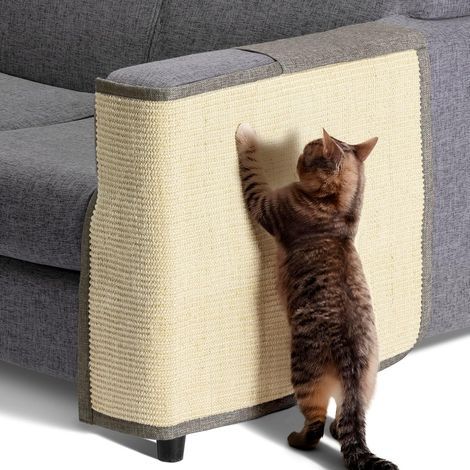 Sisal Linen Scratching Mat 50x70cm Sofa Protector for Cats and Dogs (1/5)