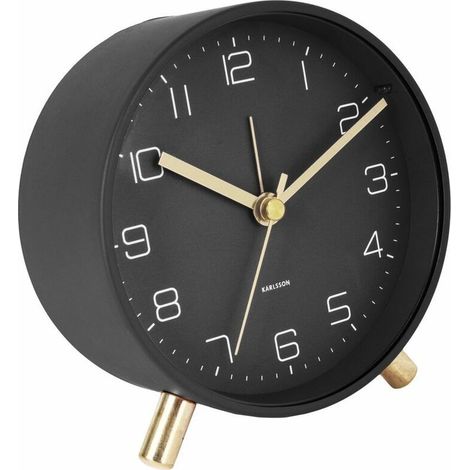 Horloge réveil en métal Lofty - Diam. 11 cm (1/3)