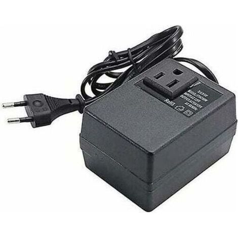 Transformador de 220V a 110V, 200W, con enchufe europeo, para voltaje reducido. (1/5)