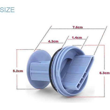 Bouchon de vidange compatible avec les lave-linge Siemens et Bosch WM1095/1065 WD7205 (1/4)