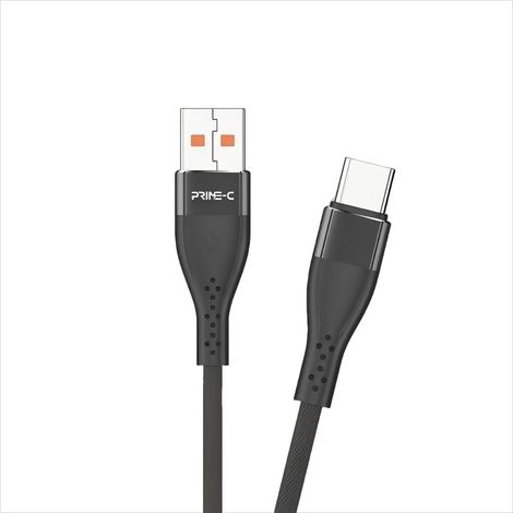 Câble de données à charge rapide USB-C 3,4 A, câble textile haute précision de 90 cm (3 pieds) - noir