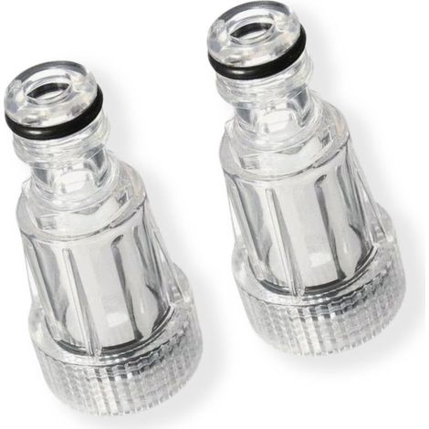 Universal Crystal Clear 3/4" High-Pressure Washer Inlet Water Filter Connector Nipple/Nozzle Accessory (Pack of 2) (1/5)