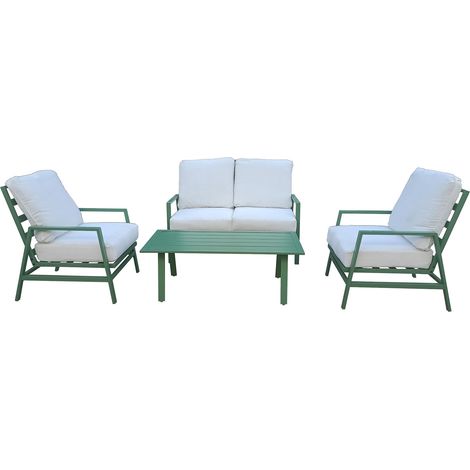 4 Pieces Outdoor Garden Furniture Set w Thick Padded Cushioned (1/5)