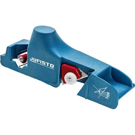 Cepillo Jufisto JU-BPS-1101 para placas de yeso de 9,5 a 15 mm con doble hoja de acero S2 y cuerpo de ABS resistente
