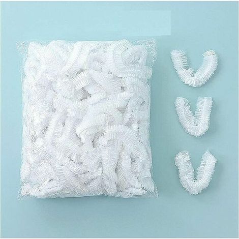 100PCS couvercles alimentaires transparent plastique éLastiques couvercle alimentaire extensible film etirable alimentaire reutilisable protéger les légumes fruit rangement frigo,