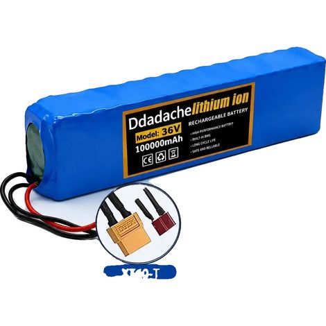 Batterie, capacité de 100Ah, système de gestion de batterie intégré, XT60-T (1/2)