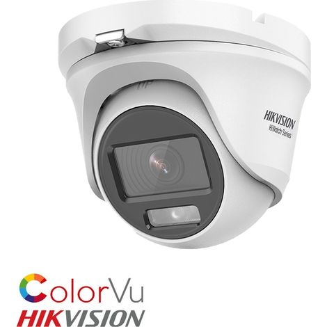 HIKVISION HWT-T129-M Telecamera Ibrida Dome ColorVu 4in1 - 2MP, 1080P, Visione Notturna a Colori, IP66 hiwatch (1/7)