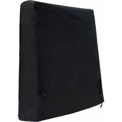 Wasserdichte Tischtennisplattenabdeckung, Garten-Tischtennisplattenabdeckung, 420D Oxford-Gewebe, Schwarz (165 x 70 x 185 cm) (1/5)