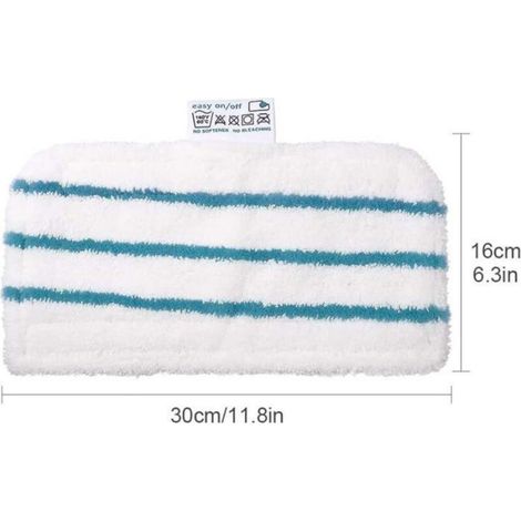 Lingettes Microfibres - Pour Balai Vapeur - Absorbantes Sans Peluches - Lavables Jusqu'à 120 Fois - Lot De 5 (1/4)