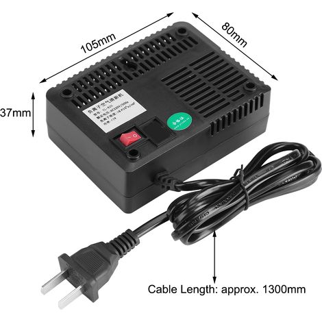 Générateur d'Anions Ionique Négatif Intelligent Noir avec 8 Têtes de Diffusion pour Purifier l'Air en Intérieur et Véhicule (1/5)