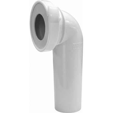 Gomito maschio a 90 gradi WC diametro 100 per telaio di supporto con guarnizione di serraggio