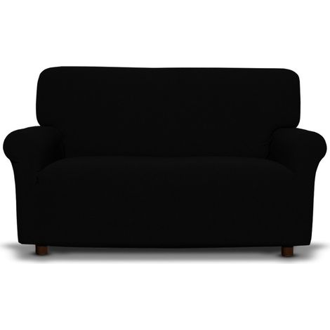 Copridivano Nero Elasticizzato, Antigraffio, per Divani con Braccioli, Telo Divano Universale, Made in Italy Divano 5 posti cm. 350-420 (1/5)