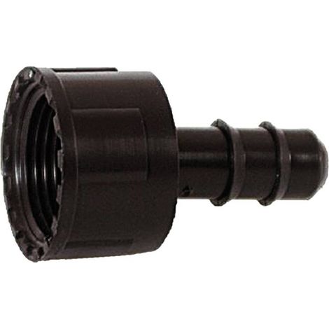 RACCORDO PORTAGOMMA CON GHIERA FEMMINA ø 16 x 3/4