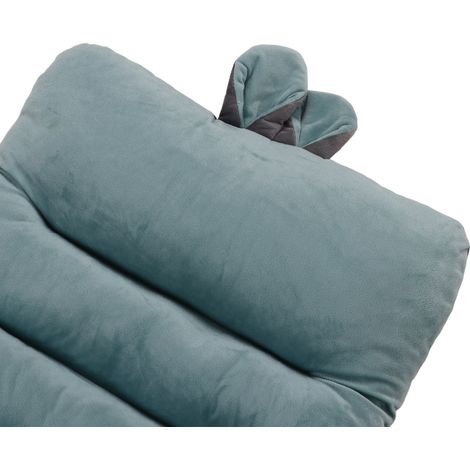 Coussin de chaise long oreille bleu ciel 45x100cm pour bureau, ordinateur, étudiant, relaxation, coussin dorsal allongé, assise confortable (1/5)