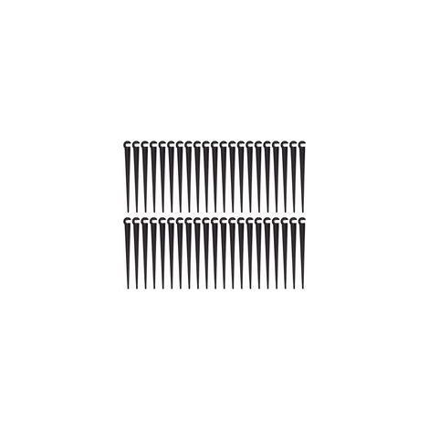 Piquets de support de tuyau d'irrigation Piquets de tuyau de support Outils de jardinage d'irrigation goutte à goutte en plastique,Convient pour tuyau d'irrigation en PVC de 47 mm , paquet de 100 (dia (1/5)