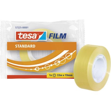 Rouleau adhésif - TESA - Standard - 19mm x 33m - Transparent - Résistant au vieillissement (1/2)