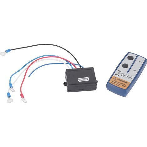 Elektrische Seilwinde mit Fernbedienung, drahtlosem Steuerungssystem und 12-V-Netzschalter für Geländefahrzeuge (1/5)