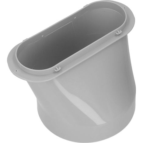 Adaptateur Universel de Tuyau de Climatisation, Embout Plat ABS de 15 cm pour Raccord de Tubes de Climatiseur
