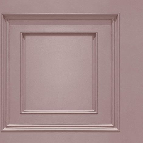 Oliana Wood Panel Effect Wallpaper Belgravia Decor Pink