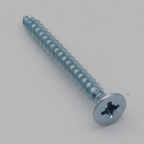 VBA Vis bois agglo Tête fraisée TF Pozi N°2 5X55 Filetage total Acier zingué-800 pièces (1/4)