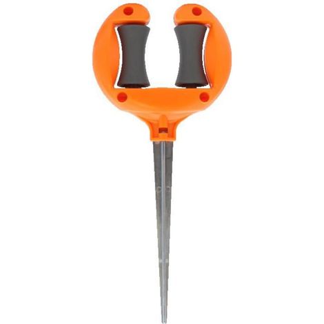 Guide De Tuyau Enfonçable - Rouleaux Multidirectionnels - Broche Métallique 15 Cm - Pour Tuyau Jusqu'à 5/8 Pouces - 1 Pièce (1/2)