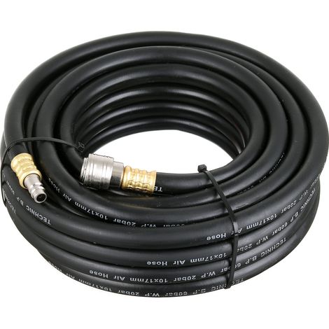 R101710 tubo pneumatico 10x17mm 10m gomma con raccordi rapidi (B) (1/5)