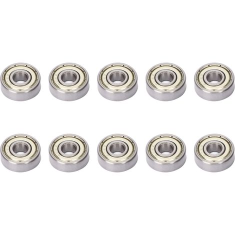 10-teiliges Set aus Rillenkugellagern mit doppelter Abdichtung, 6x17x6 mm, Stahl, für Maschinen und Anlagen (1/5)