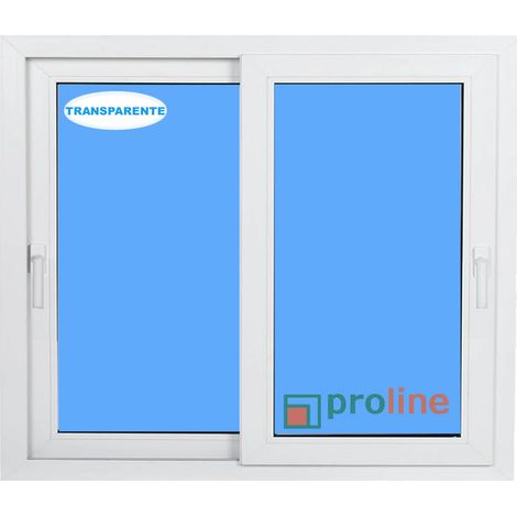 Ventana PVC 1200x1000 Blanca Corredera Vidrio Transparente (1/4)